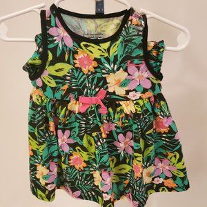 Two-Piece Romper in Tropical print 6-9 months (First Impressions)